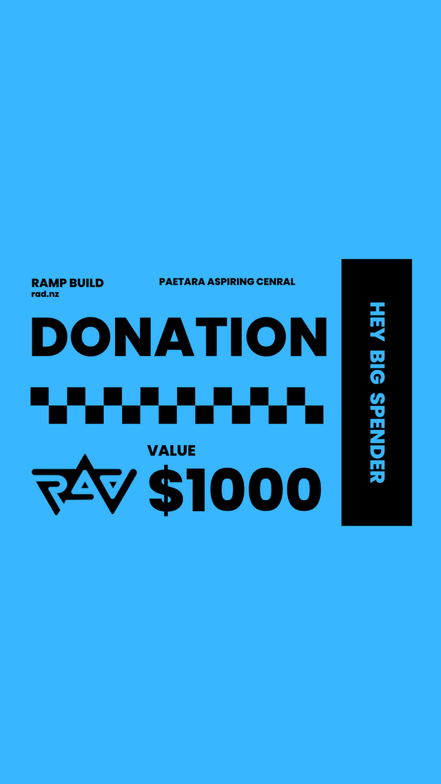 $1000 Donation - Hey big spender