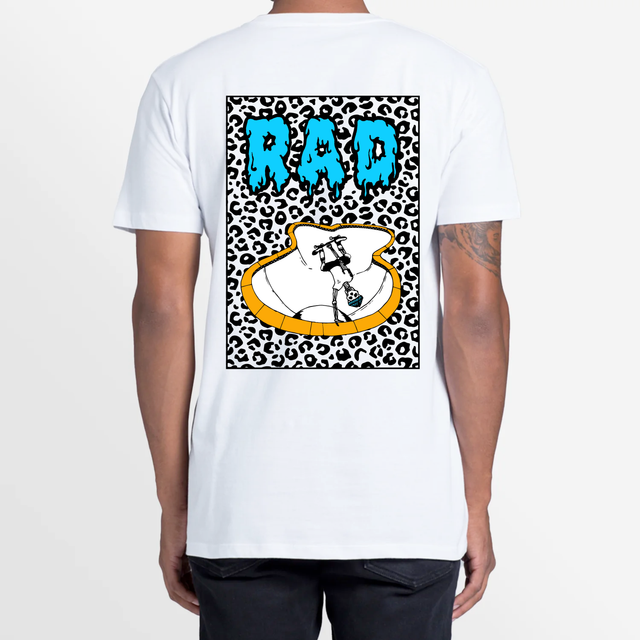 Rad Leopard Tee - Black/Blue