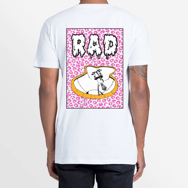 Rad Leopard Tee - Pink/White